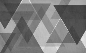 Triangles Gray Grey Abstract HD wallpaper thumb