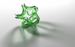 Transparent green shape wallpaper thumb