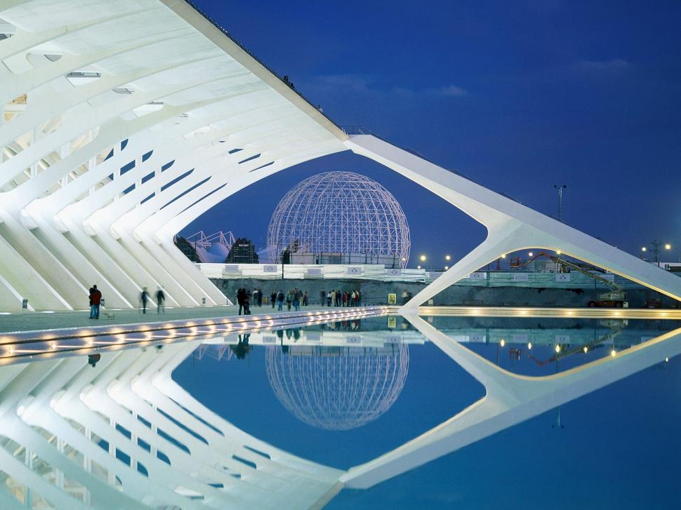 City of Arts and Sciences Spain HD wallpaper,world wallpaper,and wallpaper,city wallpaper,travel wallpaper,travel & world wallpaper,arts wallpaper,spain wallpaper,sciences wallpaper,1600x1200 wallpaper