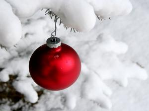 Christmas Ball Snow wallpaper thumb