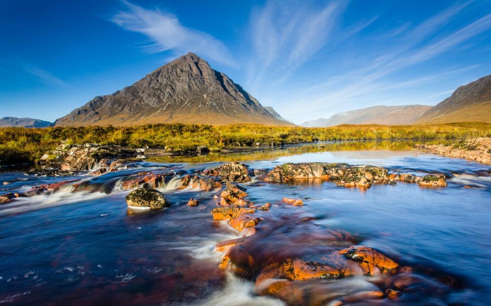 Scotland natural scenery, mountains river sky rocks wallpaper,Scotland HD wallpaper,Natural HD wallpaper,Scenery HD wallpaper,Mountains HD wallpaper,River HD wallpaper,Sky HD wallpaper,Rock HD wallpaper,1920x1200 wallpaper