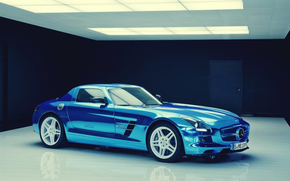 Mercedes-Benz SLS Electric Drive wallpaper,blue HD wallpaper,eco HD wallpaper,power HD wallpaper,performance HD wallpaper,speed HD wallpaper,luxury HD wallpaper,2560x1600 wallpaper