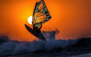 Windsurfing wallpaper thumb