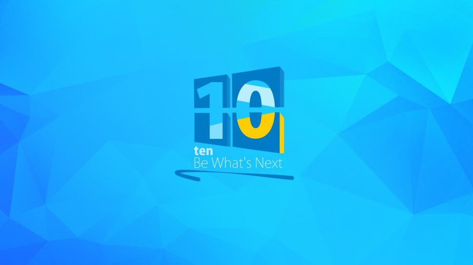 Windows 10 logo, creative background