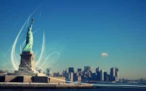 New York's Statue of Liberty wallpaper thumb