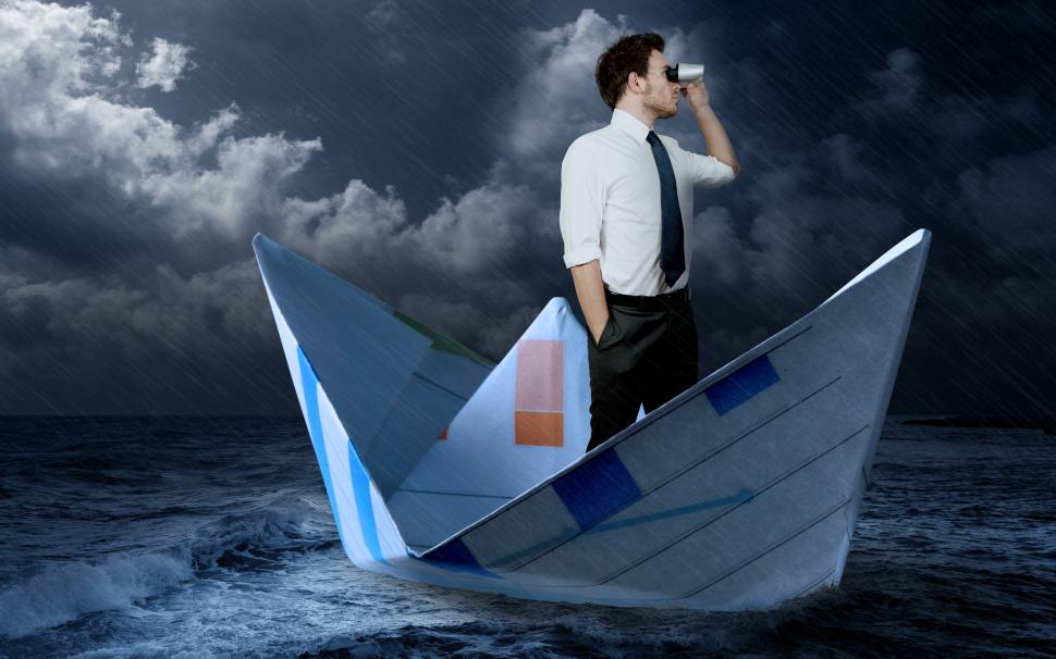 Man in Paper Boat wallpaper,cool man HD wallpaper,art HD wallpaper,design HD wallpaper,2880x1800 wallpaper
