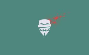 anonymous, blood, mask, vector, splashes wallpaper thumb