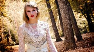 Taylor Swift in Woods wallpaper thumb