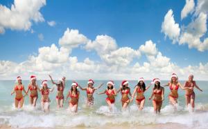 santa claus red women best widescreen background awesome wallpaper thumb