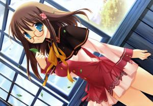 Anime Girls, Glasses, Meganekko, School Uniform wallpaper thumb