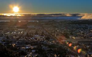 San Francisco sunset wallpaper thumb