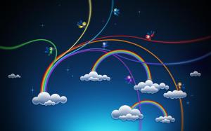 Rainbows wallpaper thumb