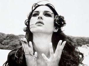 Monica Bellucci, Women, Actress, Model, Monochrome wallpaper thumb