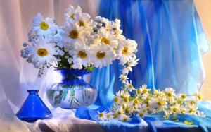 daisy, vase, flowers, bouquet, decoration wallpaper thumb