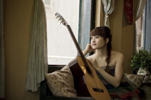 Window, Guitar, Asian, Women, Model wallpaper thumb