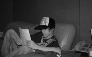 Justin Bieber Black and White wallpaper thumb
