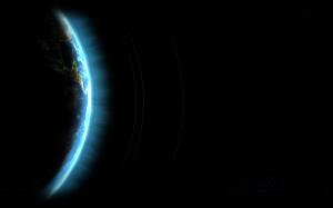 Earth Planet Black HD wallpaper thumb