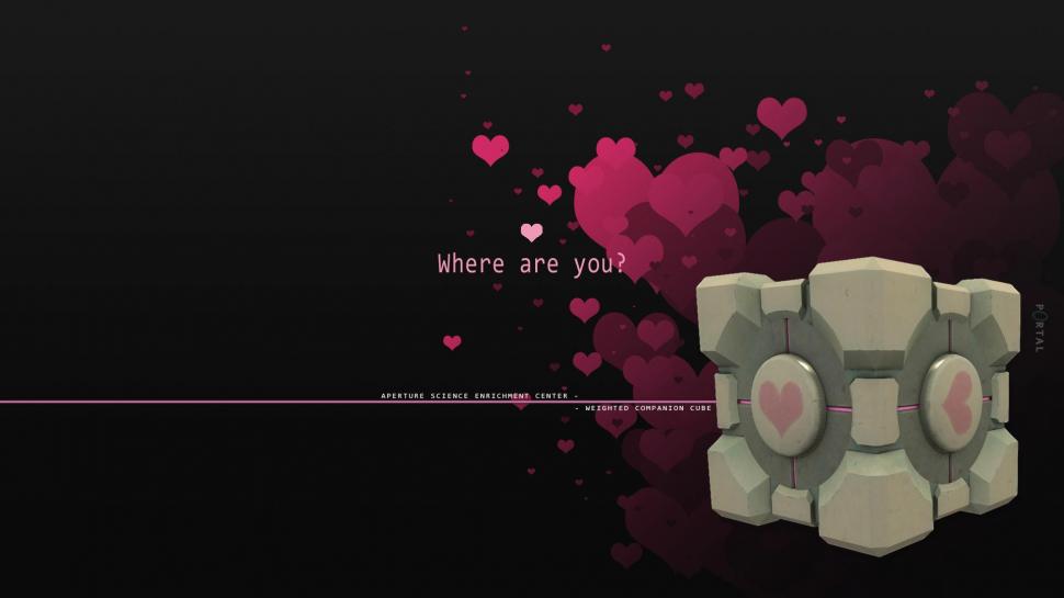Weighted Companion Cube - Portal wallpaper,games HD wallpaper,1920x1080 HD wallpaper,portal HD wallpaper,weighted companion cube HD wallpaper,1920x1080 wallpaper