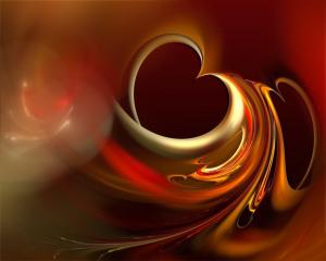 heart, brown, orange, love, light wallpaper thumb