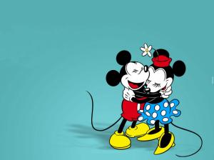 Mickey Mouse, Lovely Cartoon, Classic, Hug wallpaper thumb