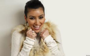 Kim Kardashian - Summer Glau Black And White wallpaper thumb
