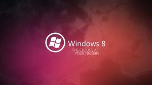 Windows 8 red background wallpaper thumb