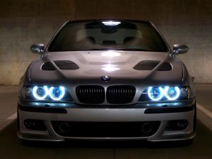 BMW E39 M5 blue angel eyes wallpaper thumb