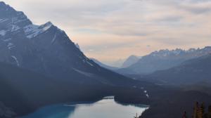 Big Mountains and a Lake wallpaper thumb