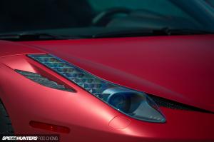 Ferrari 458 Italia Headlight Matte HD wallpaper thumb