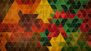 Triangle Pattern Colorful Paper HD wallpaper thumb