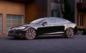 Black Tesla Model S Dual Motor wallpaper thumb