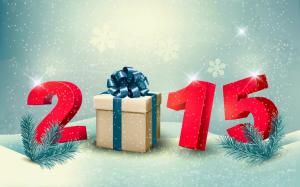 Happy New Year 2015, gift, snow, winter wallpaper thumb