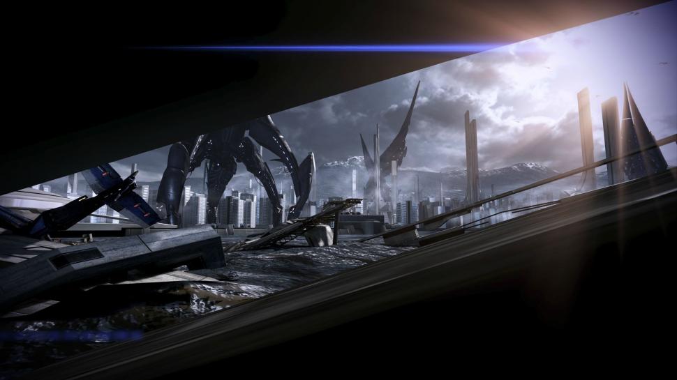 Mass Effect, Video Game, City wallpaper,mass effect HD wallpaper,video game HD wallpaper,city HD wallpaper,1920x1080 wallpaper