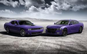 2016 Dodge Challenger and Charger Plum Crazy wallpaper thumb