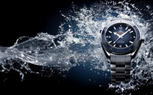omega, water, seamaster, spray, wristwatch wallpaper thumb