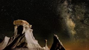 Nature, Landscape, Mountain, Rock, Sky, Night, Stars, Milky Way, Rock Formation wallpaper thumb