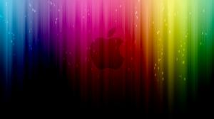 Apple Logo on Rainbow Background wallpaper thumb