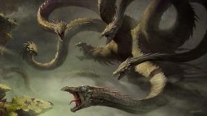 Dragon, Fantasy Art, Creature, Hydra, Hero wallpaper thumb