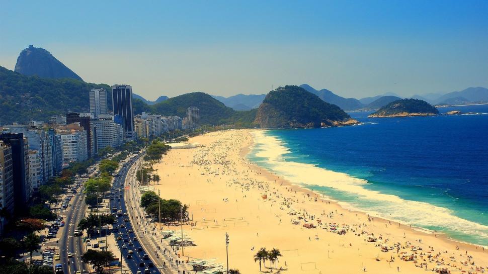 Copacabana Beach wallpaper,Brazil HD wallpaper,2560x1440 wallpaper