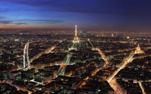 Paris by night wallpaper thumb