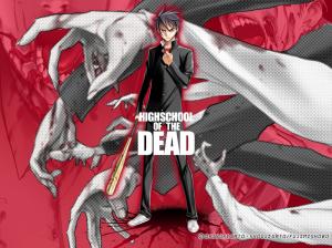 High School of the Dead Anime Zombie HD wallpaper thumb