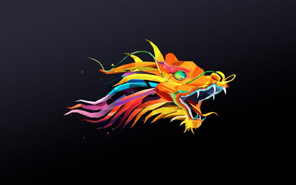 The Head of Dragon wallpaper,dragon HD wallpaper,art HD wallpaper,design HD wallpaper,2560x1600 wallpaper