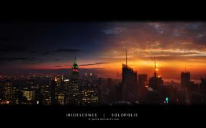 New York Empire State Panorama HD wallpaper thumb