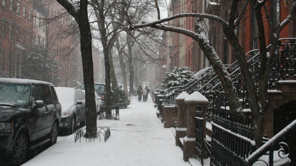 Snow On A New York Street wallpaper,nature HD wallpaper,snow HD wallpaper,winter HD wallpaper,streets HD wallpaper,nature & landscapes HD wallpaper,1920x1080 wallpaper