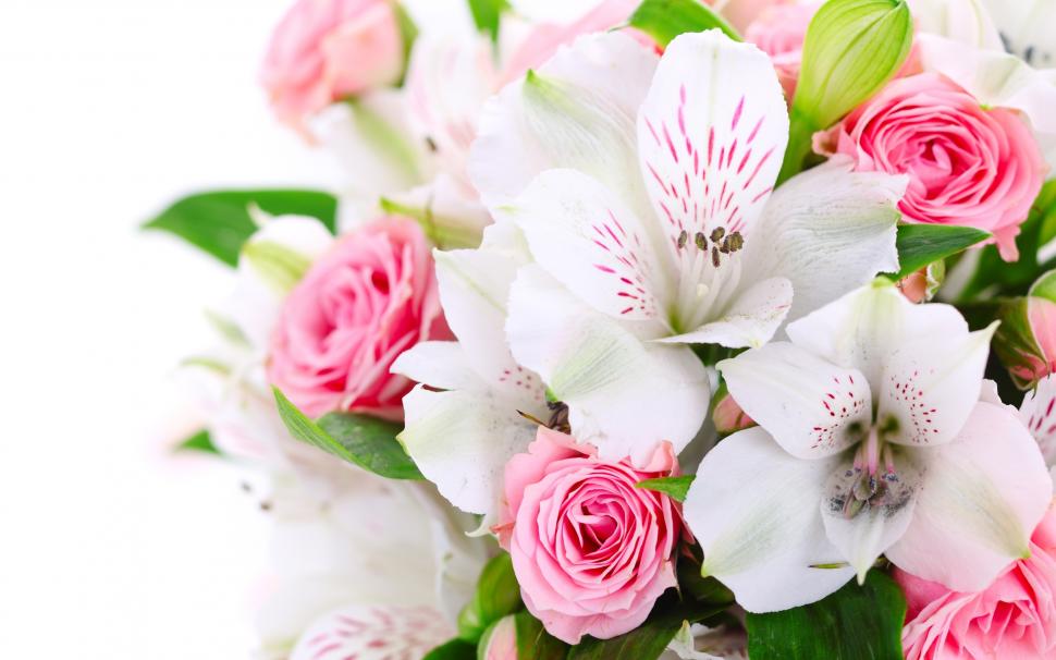 A bouquet flowers, pink roses, white orchids wallpaper,Bouquet HD wallpaper,Flowers HD wallpaper,Pink HD wallpaper,Rose HD wallpaper,White HD wallpaper,Orchids HD wallpaper,2560x1600 wallpaper