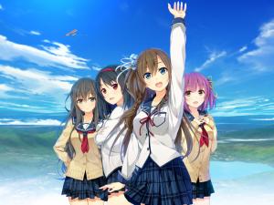 Anime Girls, School Uniform, Sorairo Innocent, Visual Novel wallpaper thumb