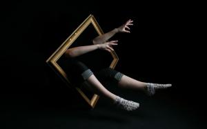 frame, hands, human, leg, improvisation, imagination, surrealism wallpaper thumb