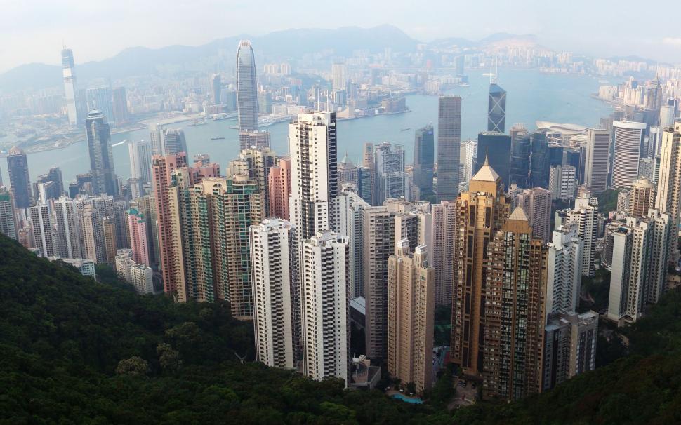 Hong Kong Skyline wallpaper,buildings HD wallpaper,city HD wallpaper,town HD wallpaper,skyscraper HD wallpaper,2560x1600 wallpaper