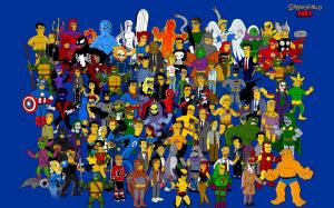 The Simpsons, Homer Simpson, Cartoons, Marge Simpson, Bart Simpson, Lisa Simpson, Characters, Poster wallpaper thumb