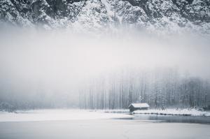 House, fog, winter wallpaper thumb